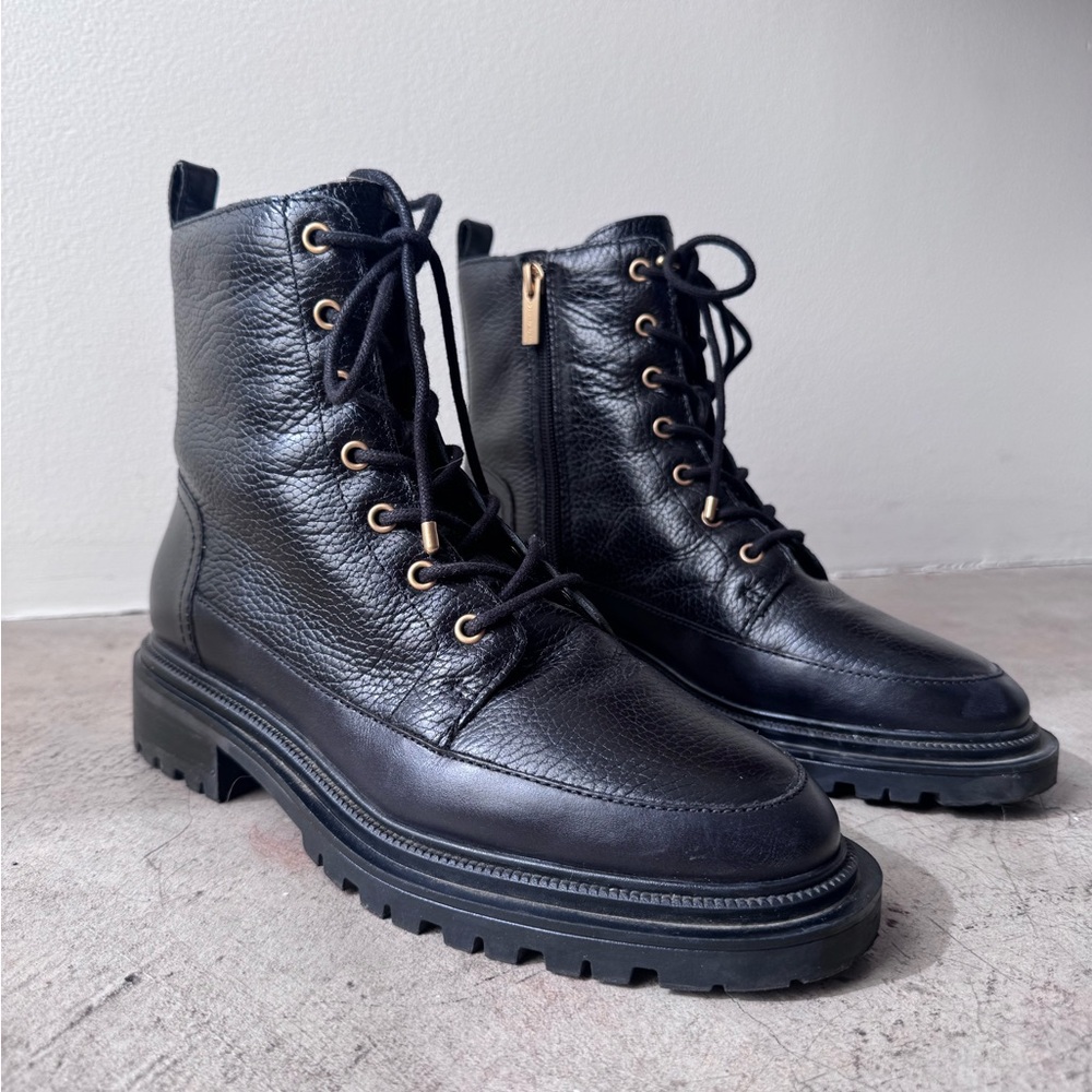 Vince Camuto Black Lug Sole Boot - Picture 8 of 8